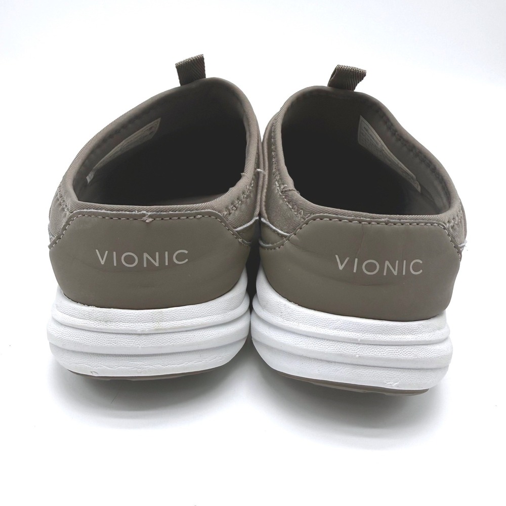 Vionic Adell Brown Suede Slip On Mule Sneakers ASR1753 Womens 11 Wide Orthotic - Picture 4 of 9
